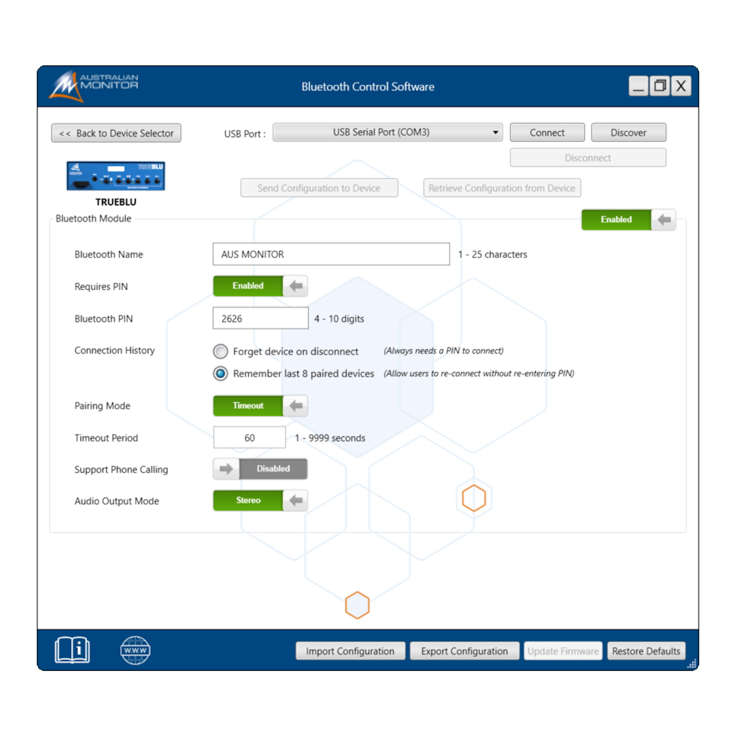 TRUEBLU – Australian Monitor