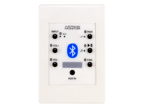 Australian Monitor WPBT Bluetooth wall panel used for local audio input at Sydney Park Hotel